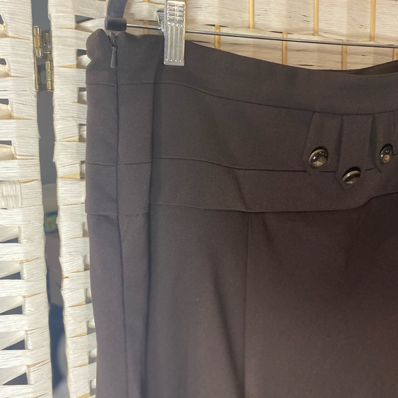 Bianca Nygard Petite Brown Skirt with Large Buttons EUC Size 14 - Picture 3 of 6